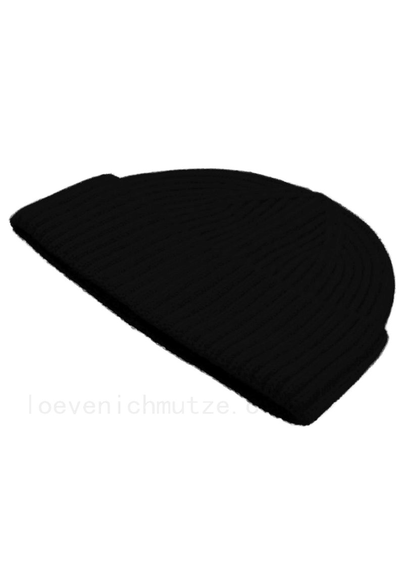 Kaschmir-M&#252;tze, Handschuh + Schal mit geometrischem Muster - Schwarz Verkauf